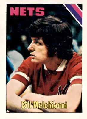 Bill Melchionni basketball card from 1975-76 Topps #291 featuring York Nets player