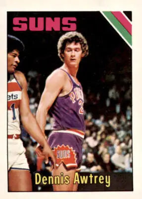 Dennis Awtrey basketball card from 1975-76 Topps 39, a classic sports trading card