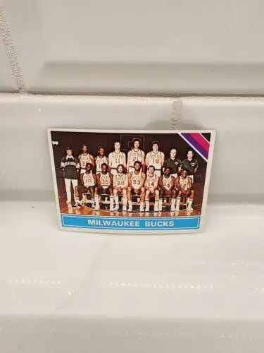 Milwaukee Bucks trading card from Topps Checklist 1975-76 Topps - Checklist #213