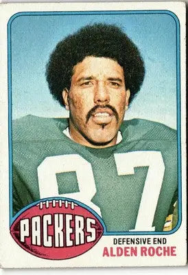 Alden Roche football card from 1976 Topps #241 featuring Green Bay Packers player