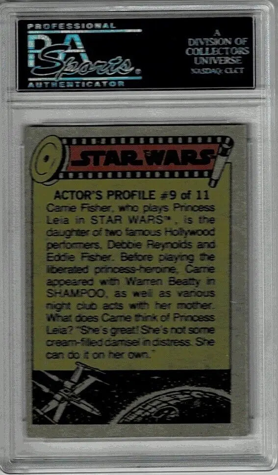Graded Topps Star Wars Card 1977 Luke on the Sand Planet PSA 7 for collectors