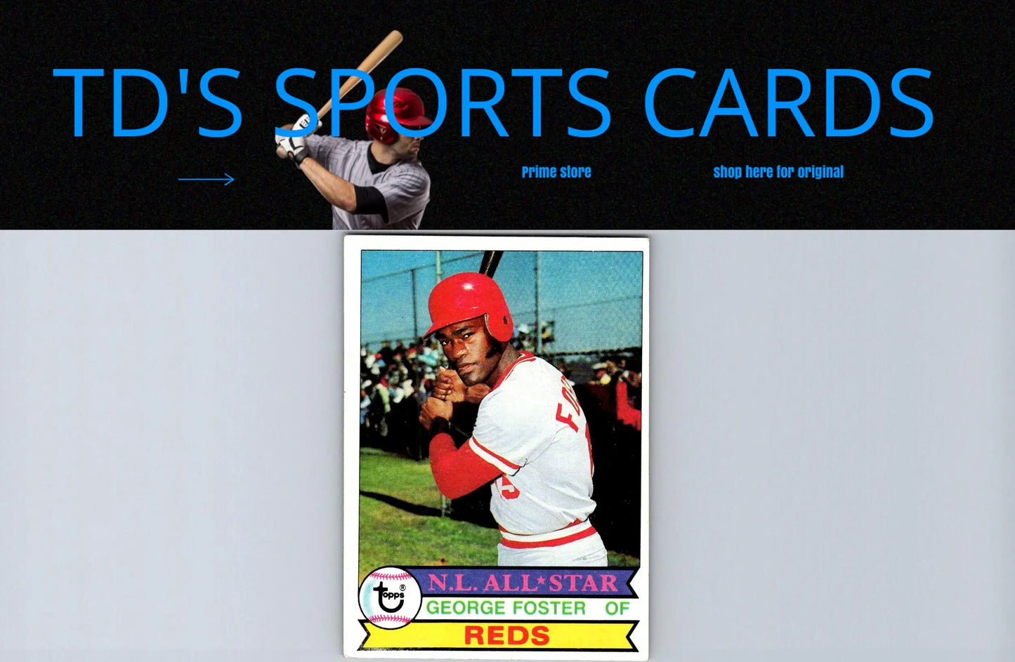 George Foster 1979 Topps #600 baseball card for trading cards collectors