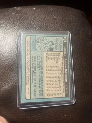 1980 Topps #235 Andre Dawson trading card featuring the baseball legend