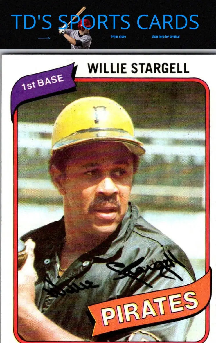 Willie Stargell 1980 Topps #610 baseball card for trading card collectors