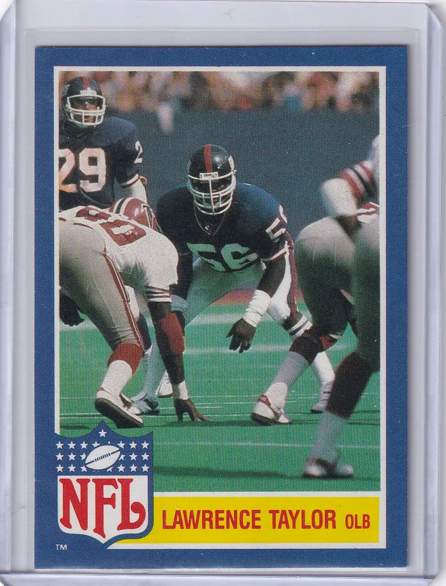 1984 Topps Football Star Set #11 Lawrence Taylor New York Giants football card image