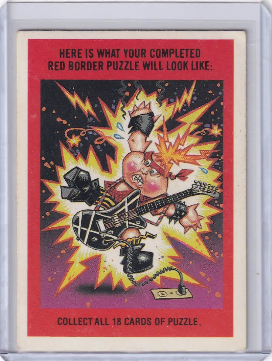 Garbage Pail Kids puzzle card from Series 2, 44a SY Clops product display