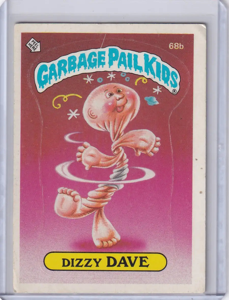 Garbage Pail Kids Series 2 68b Dizzy DAVE trading card from 1985