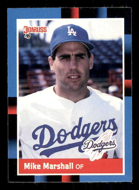 1988 Donruss Mike Marshall Los Angeles Dodgers baseball card front view