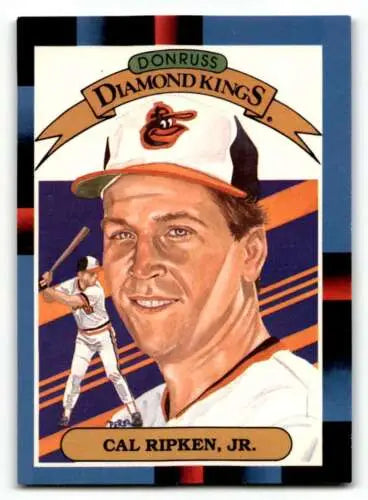Cal Ripken Jr. baseball card featuring original gloss from Baltimore Orioles baseball set