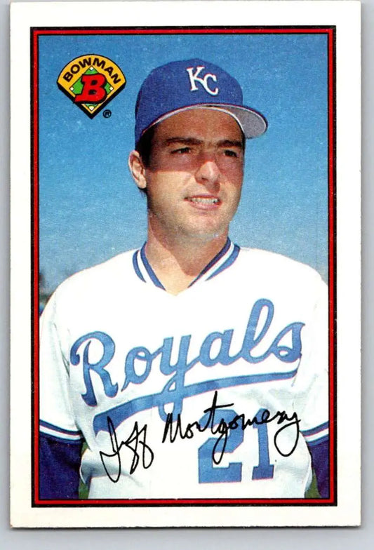 Baseball card of Jeff Montgomery in Kansas City Royals jersey number 21