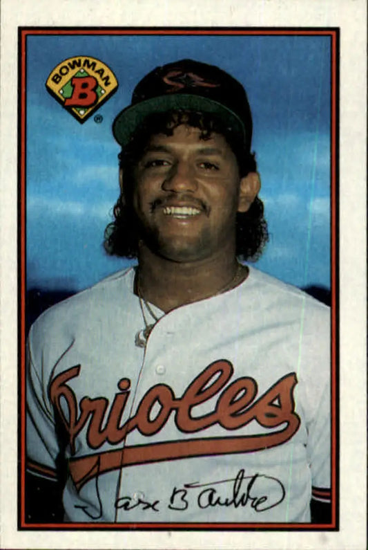 1991 Bowman Jose Bautista baseball card featuring Baltimore Orioles rookie card