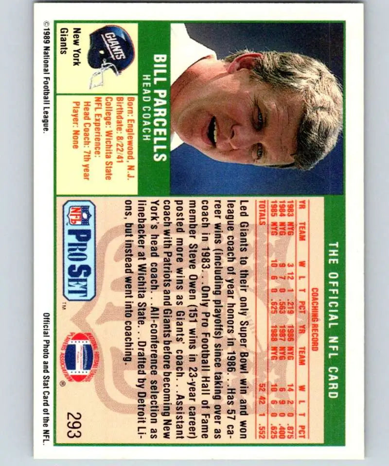 Pro Set rookie card featuring Los Angeles Angels player from New York Giants collection