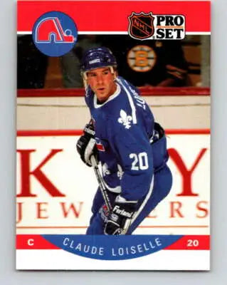 1990-91 Pro Set Claude Loiselle hockey card with original gloss for sports cards collection