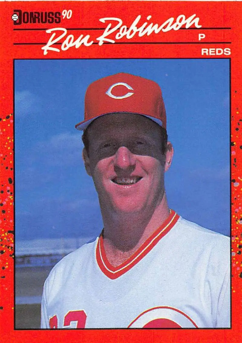 1990 Donruss #553 Ron Robinson Cincinnati Reds Baseball Card for trading card collectors