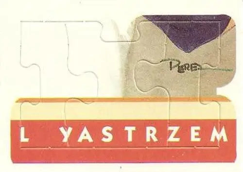 Partially assembled Yastrzemski puzzle with original gloss and signature on Donruss Carl Yastrzemski card