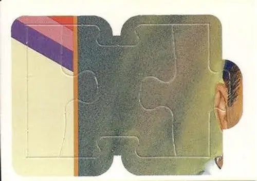 Unfinished Donruss Carl Yastrzemski puzzle with original gloss featuring a partial Yastrzemski image