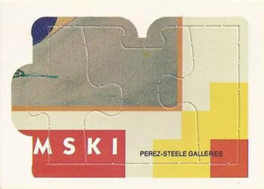 Original gloss Donruss Carl Yastrzemski puzzle with abstract design and gallery name