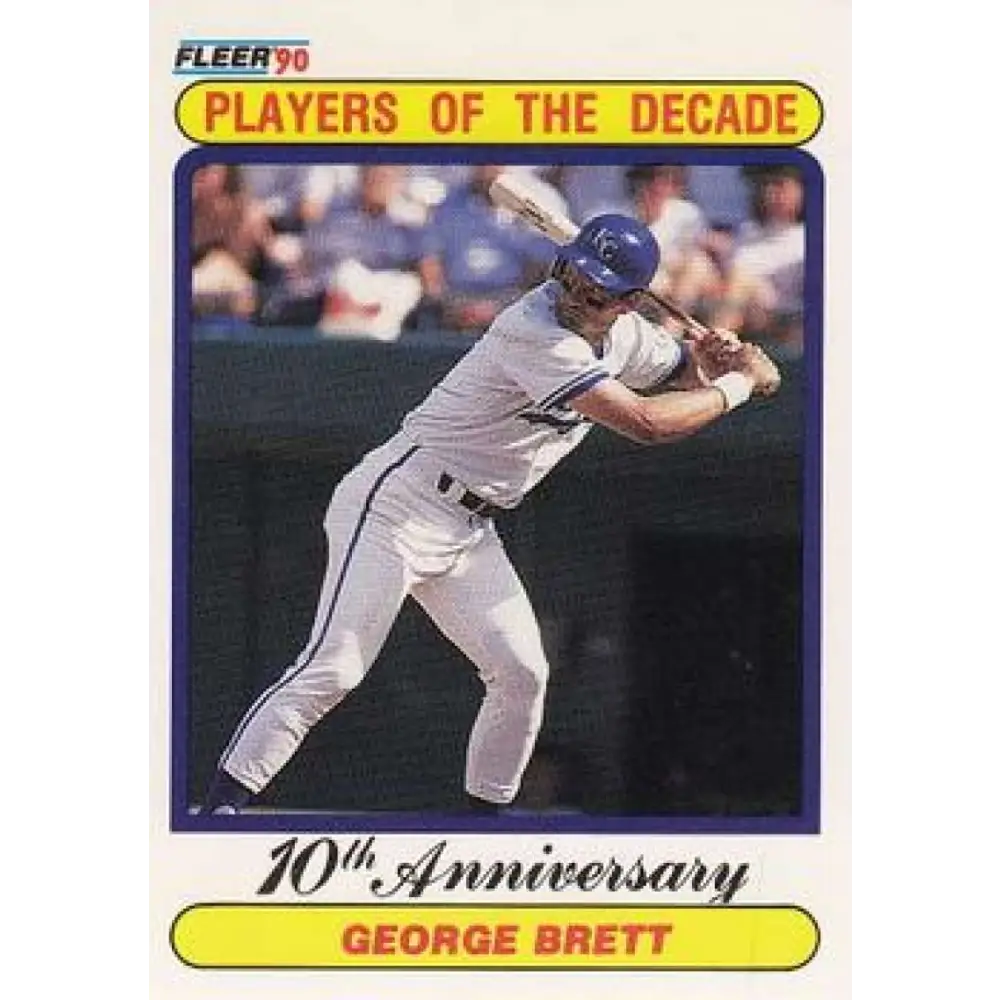 1990 Fleer #621b George Brett 1980 COR NM-MT Kansas City Royals Baseball Card