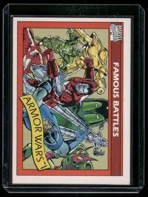 Vintage Marvel Comics Armor Wars #1 trading card featuring marvel universe guardsman and guardsman controller stingray