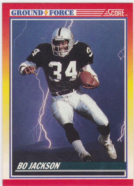 1990 Score #330 Bo Jackson Ground Force Los Angeles Raiders