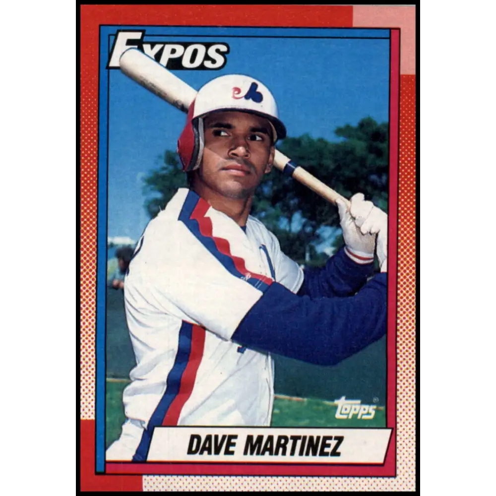 1990 Topps #228 Dave Martinez NM-MT Montreal Expos Baseball Card