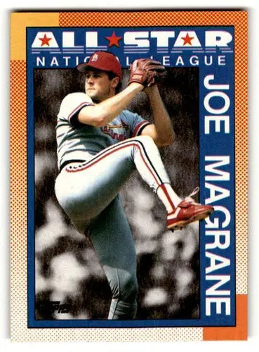 Original gloss 1990 Topps Joe Magrane Cardinals baseball card for collectors