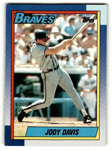 1990 Topps #453 Jody Davis Atlanta Braves Baseball Cards EX/NM ID:55642