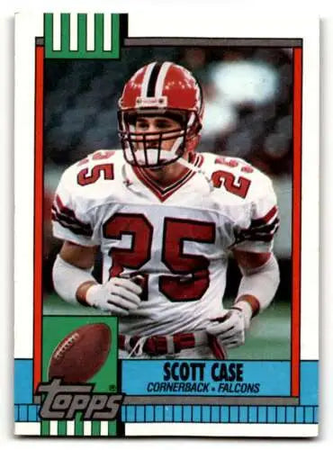 1990 Topps #466 Scott Case Atlanta Falcons Football Card with original gloss finish
