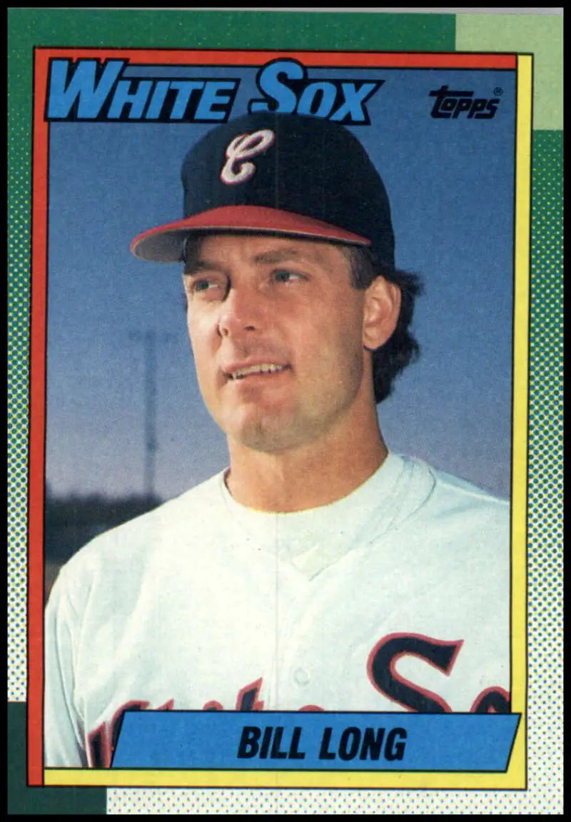 1990 Topps #499 Bill Long NM-MT Chicago White Sox Baseball Card in uniform
