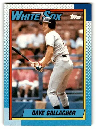 1980s Dave Gallagher Chicago White Sox baseball card from 1990 Topps series