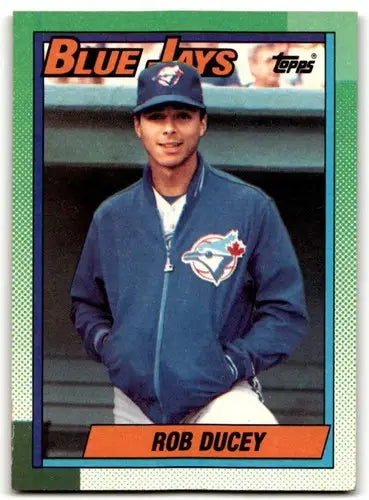 1990 Topps #619 Rob Ducey NM Near Mint Blue Jays ID:43443