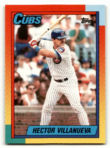 1990 Topps Traded Hector Villanueva Rookie Card 126T Cubs ID 46241