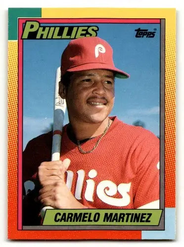 Baseball trading card of Carmelo Martinez 68T Phillies 1990 Topps Traded ID53974