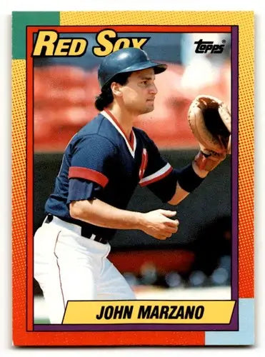 1989 Topps John Marzano Boston Red Sox baseball card from 1990 Topps Traded #69T
