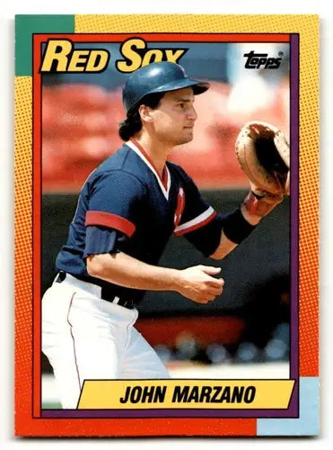 Red Sox trading card featuring 69T John Marzano of Boston Red Sox team