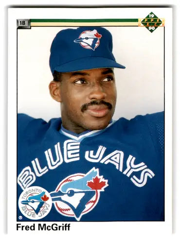 Fred McGriff baseball card from 1990 Upper Deck Excellent Blue Jays collection