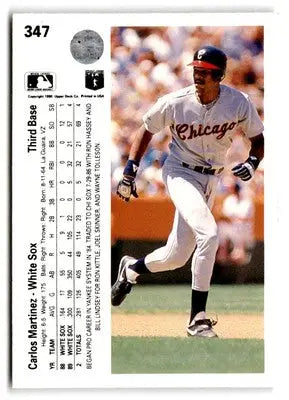 1989 Upper Deck Carlos Martinez Chicago White Sox baseball card #347 product image