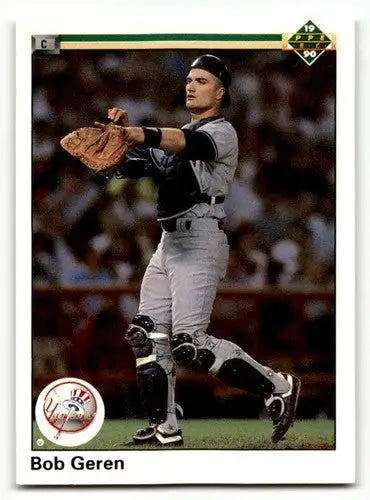 1990 Upper Deck Bob Geren Yankees baseball card EX/NM ID:60886