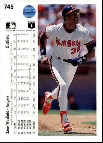 1990 Upper Deck Dave Winfield baseball card with original gloss display