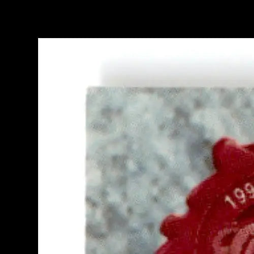 Red wax seal with 199 visible on classic basketball Anderson Hunt #46 memorabilia