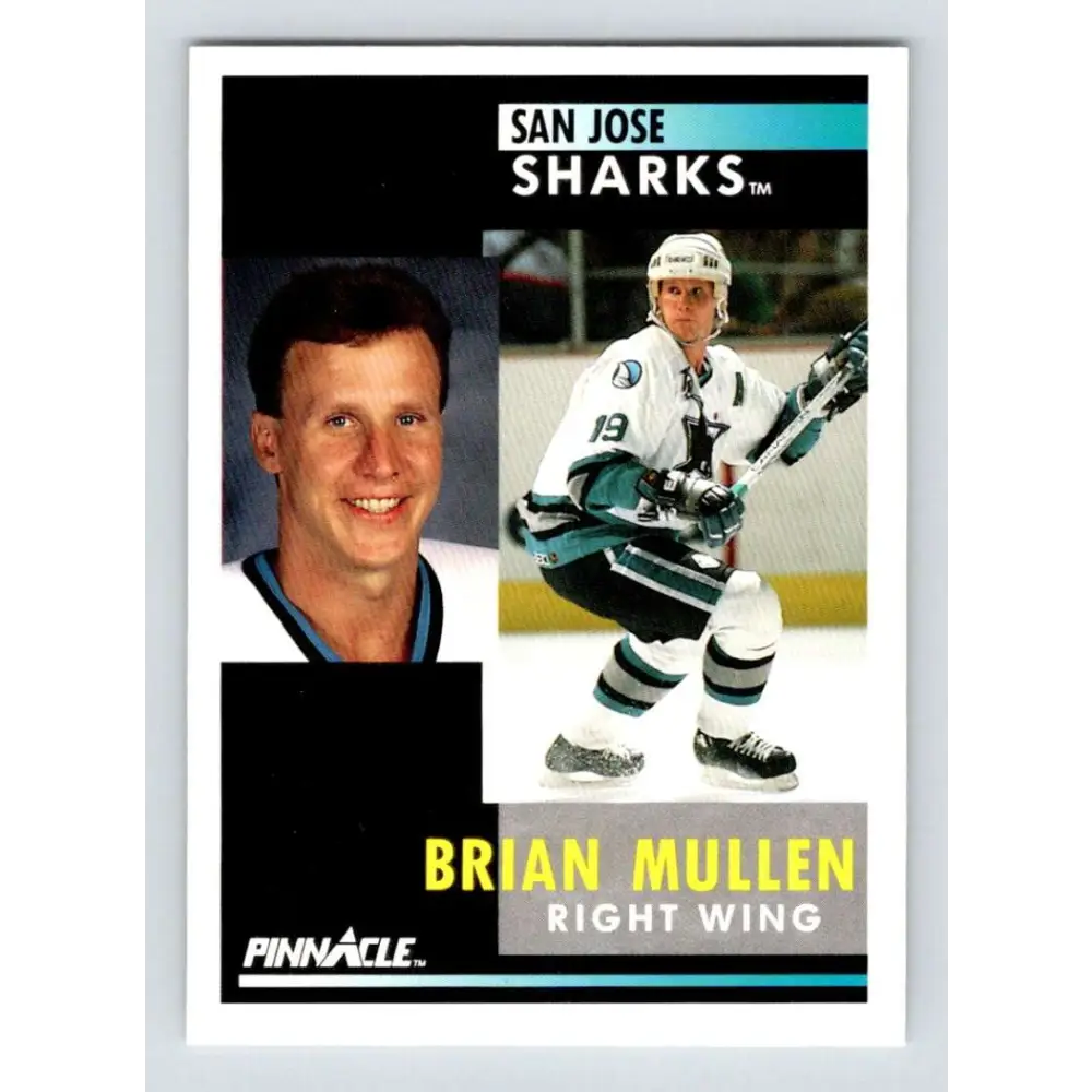 1991-92 Pinnacle #135 Brian Mullen NM-MT San Jose Sharks Hockey Card