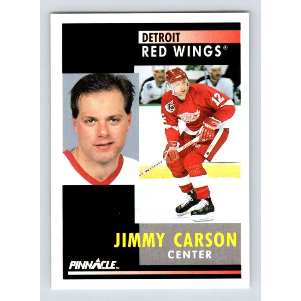 1991-92 Pinnacle #173 Jimmy Carson NM-MT Detroit Red Wings Hockey Card
