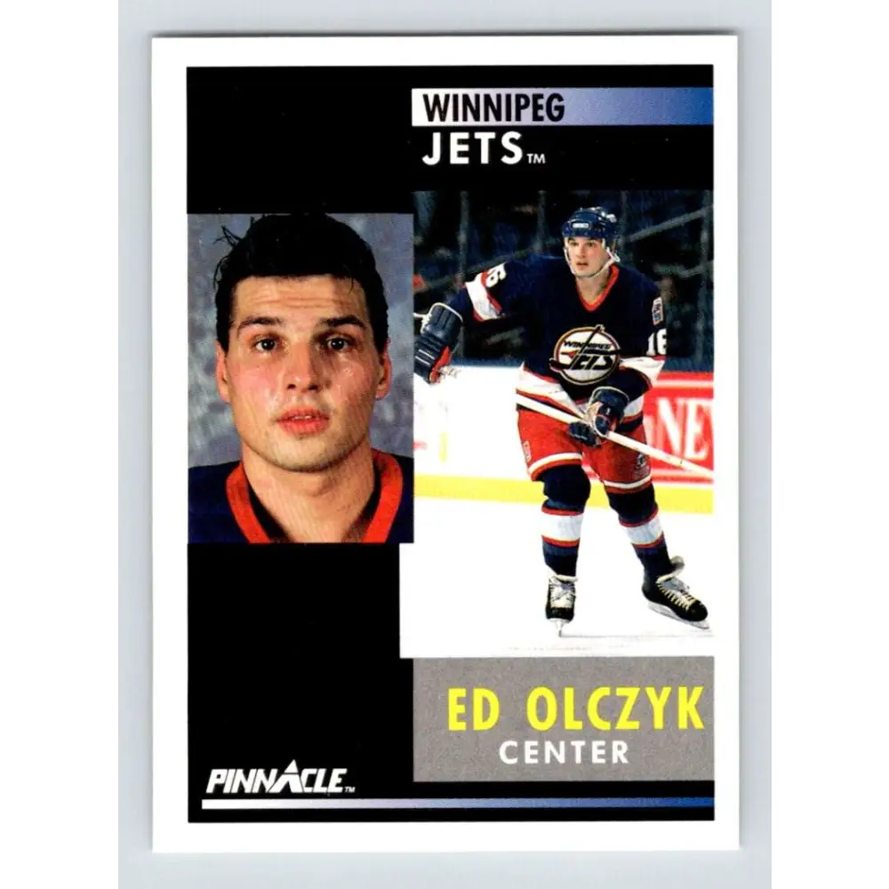 1991-92 Pinnacle #193 Ed Olczyk NM-MT Winnipeg Jets Hockey Card