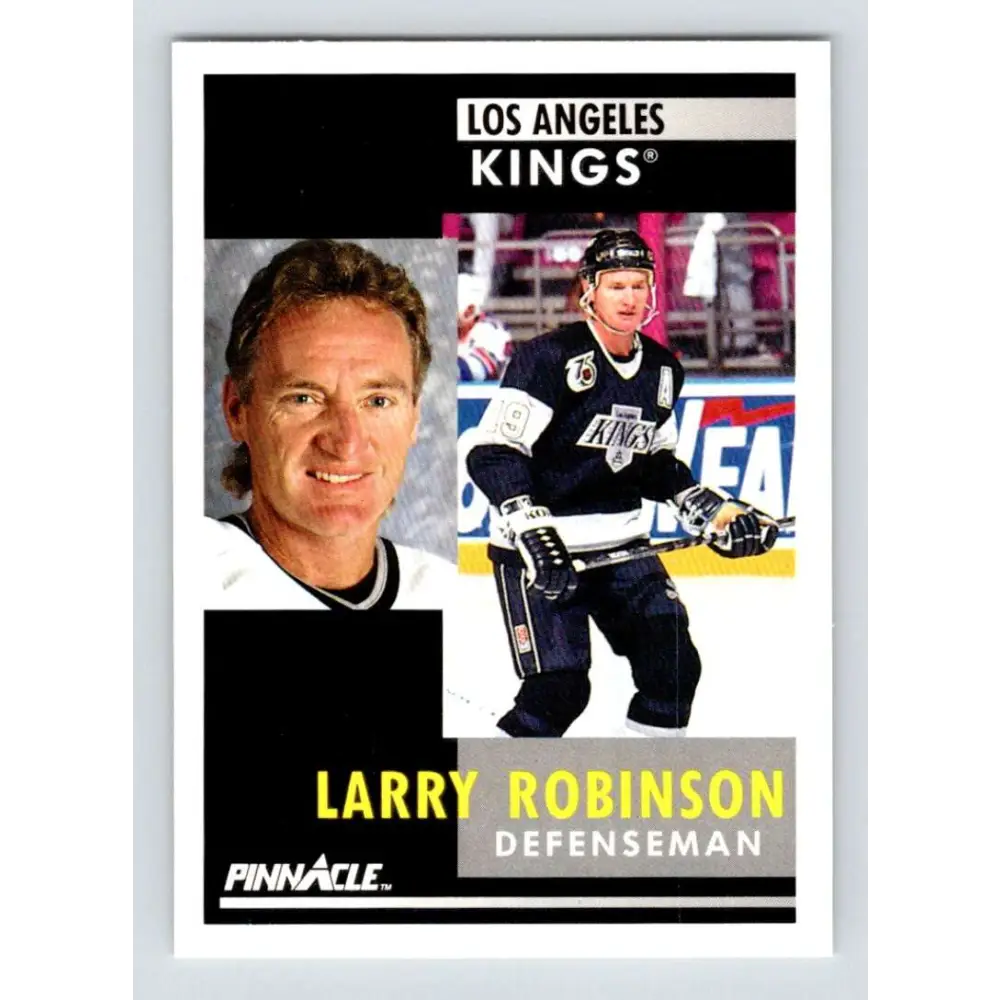 1991-92 Pinnacle #208 Larry Robinson NM-MT Los Angeles Kings Hockey Card