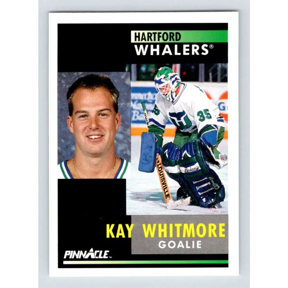 1991-92 Pinnacle #22 Kay Whitmore NM-MT Hartford Whalers Hockey Card