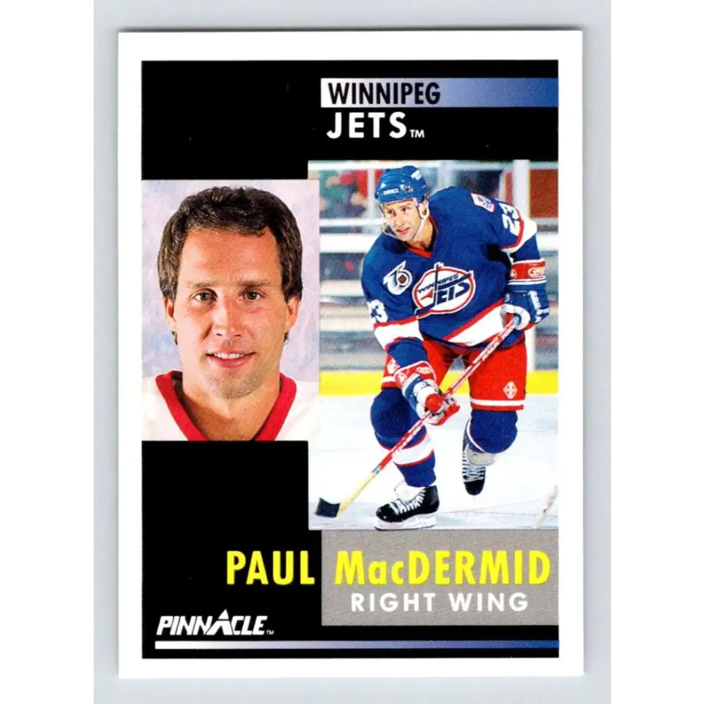 1991-92 Pinnacle #279 Paul MacDermid NM-MT Winnipeg Jets Hockey Card