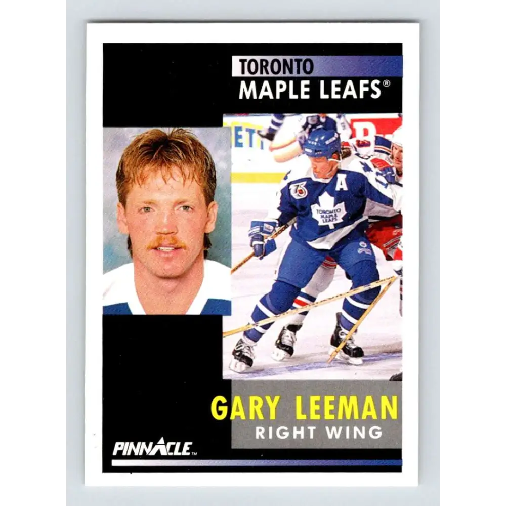 1991-92 Pinnacle #31 Gary Leeman NM-MT Toronto Maple Leafs Hockey Card
