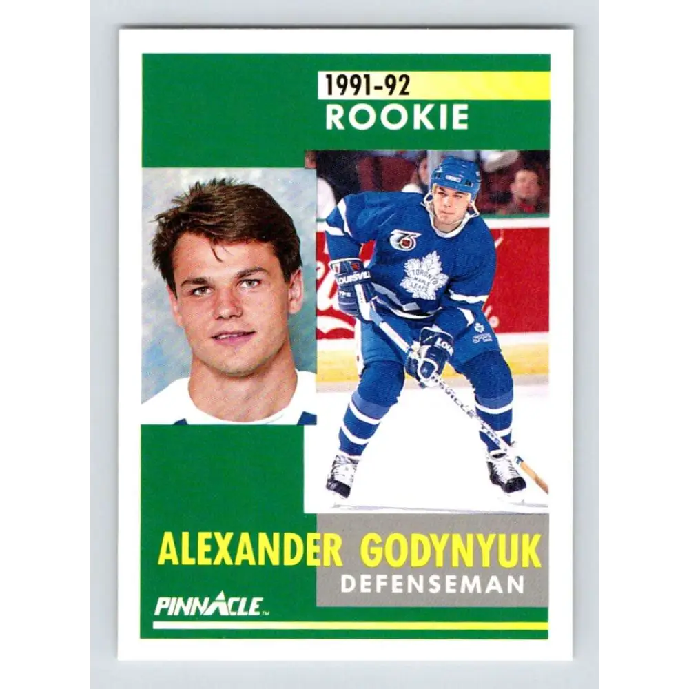 1991-92 Pinnacle #318 Alexander Godynyuk NM-MT Toronto Maple Leafs Hockey Card