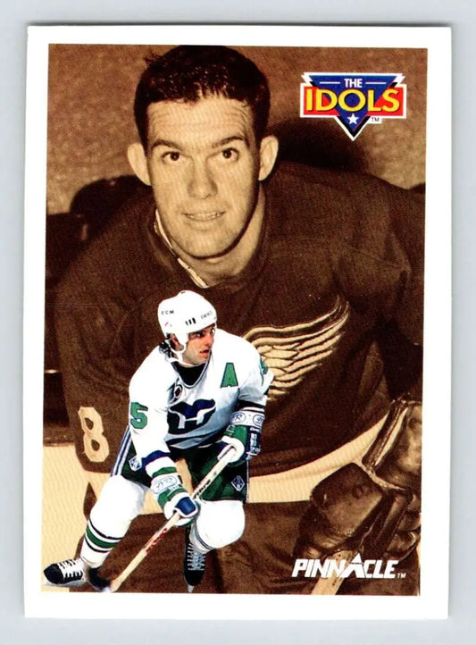 Vintage hockey card featuring John Cullen of the Hartford Whalers and Ray Cullen