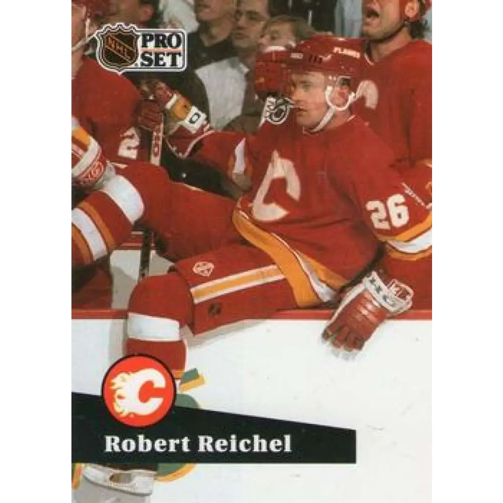 1991-92 Pro Set #361 Robert Reichel NM-MT Calgary Flames Hockey Card